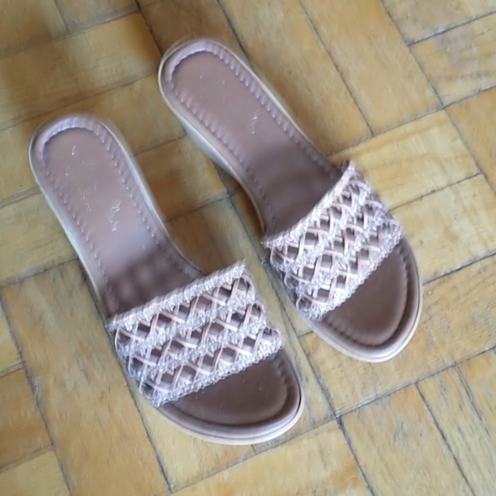 Italian leather wedges, size 8.5